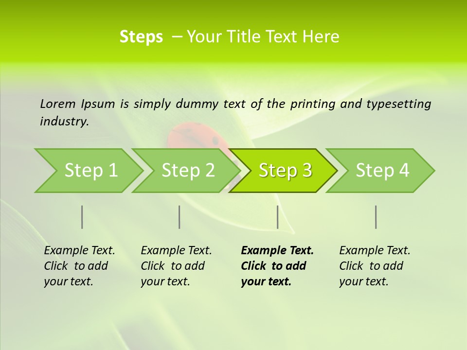 Idyllic Spring Grass PowerPoint Template
