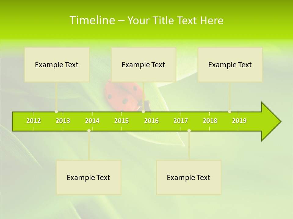 Idyllic Spring Grass PowerPoint Template