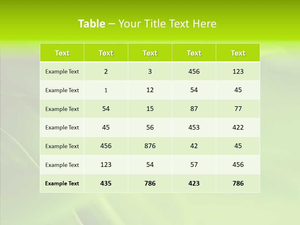 Idyllic Spring Grass PowerPoint Template