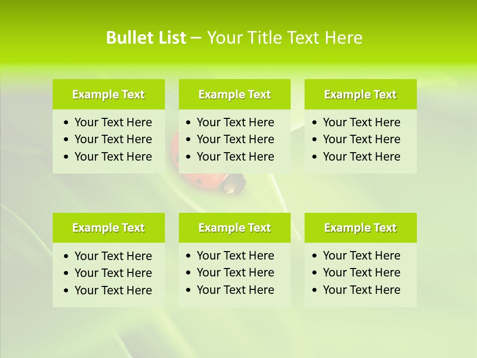 Idyllic Spring Grass PowerPoint Template