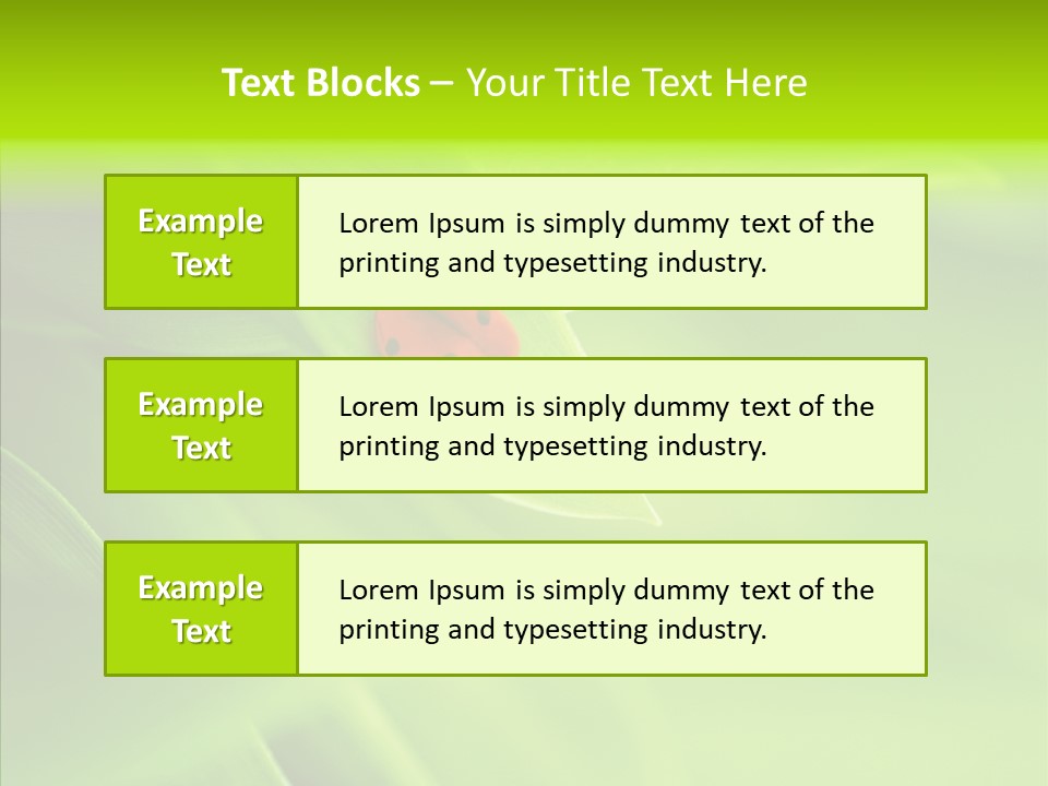 Idyllic Spring Grass PowerPoint Template