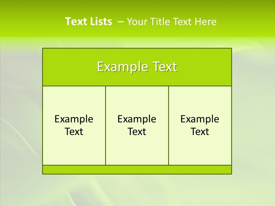 Idyllic Spring Grass PowerPoint Template