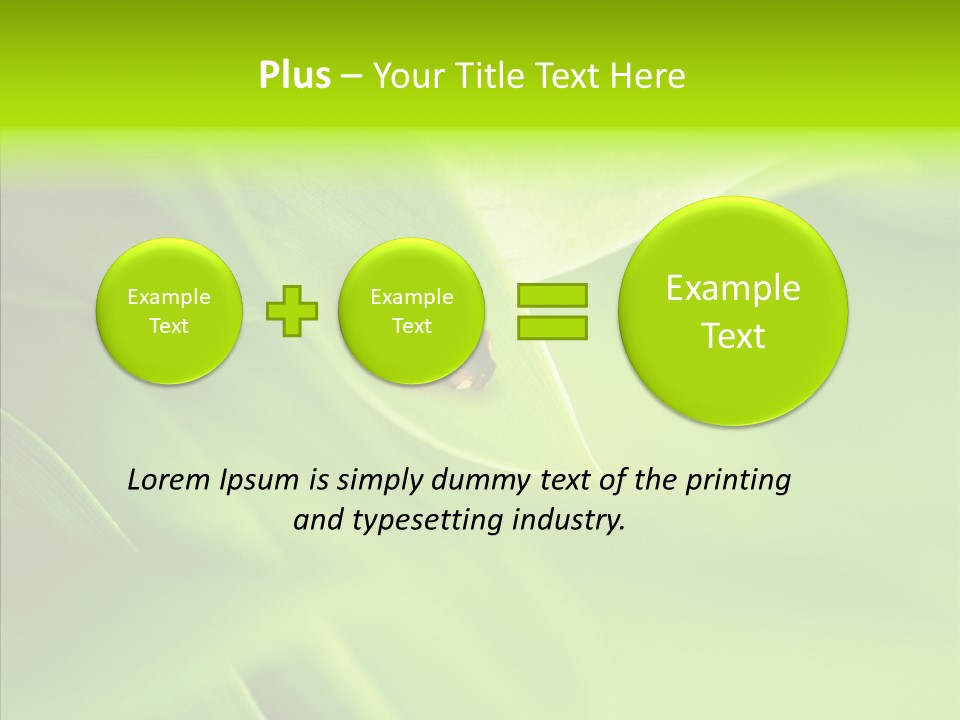 Idyllic Spring Grass PowerPoint Template