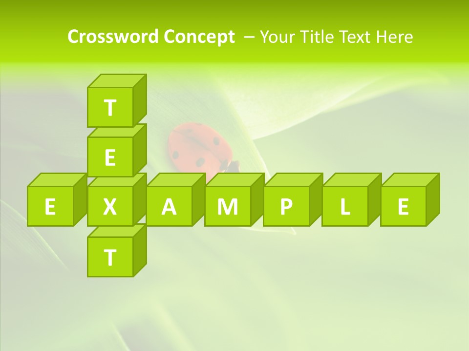 Idyllic Spring Grass PowerPoint Template