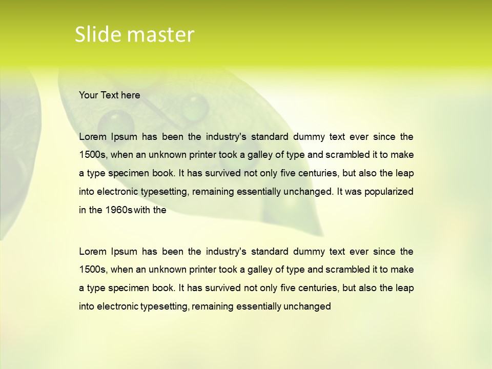 Biology Natural Ladybug PowerPoint Template