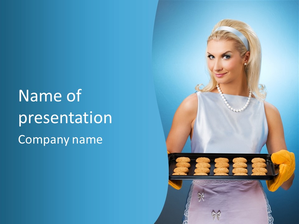 Lady Hairstyle Person PowerPoint Template