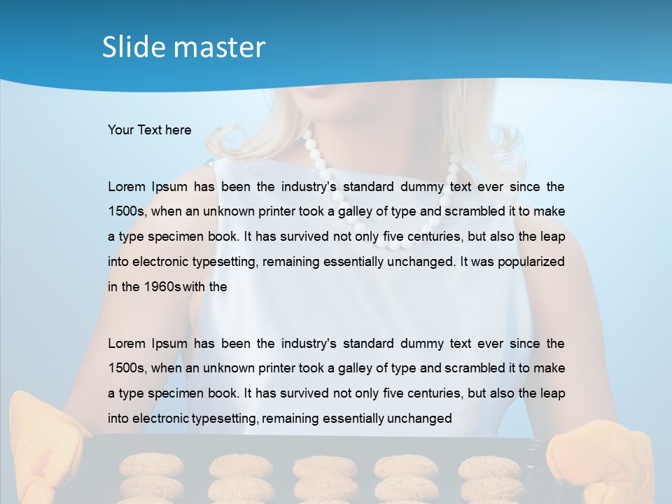 Lady Hairstyle Person PowerPoint Template