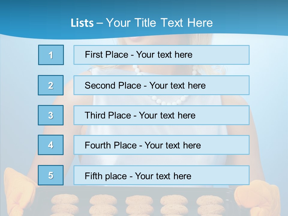 Lady Hairstyle Person PowerPoint Template