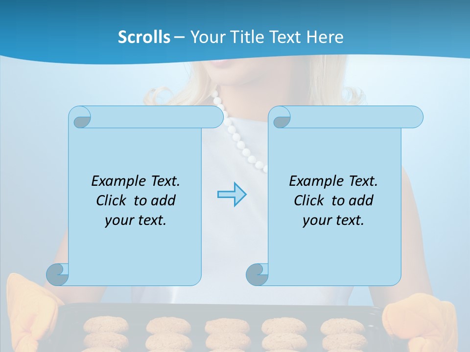 Lady Hairstyle Person PowerPoint Template