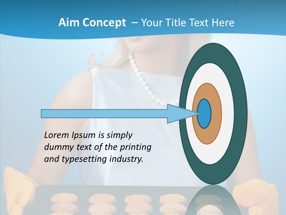 Lady Hairstyle Person PowerPoint Template