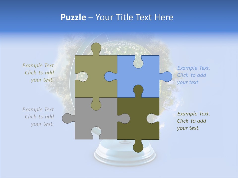 Environmental Landscape World PowerPoint Template