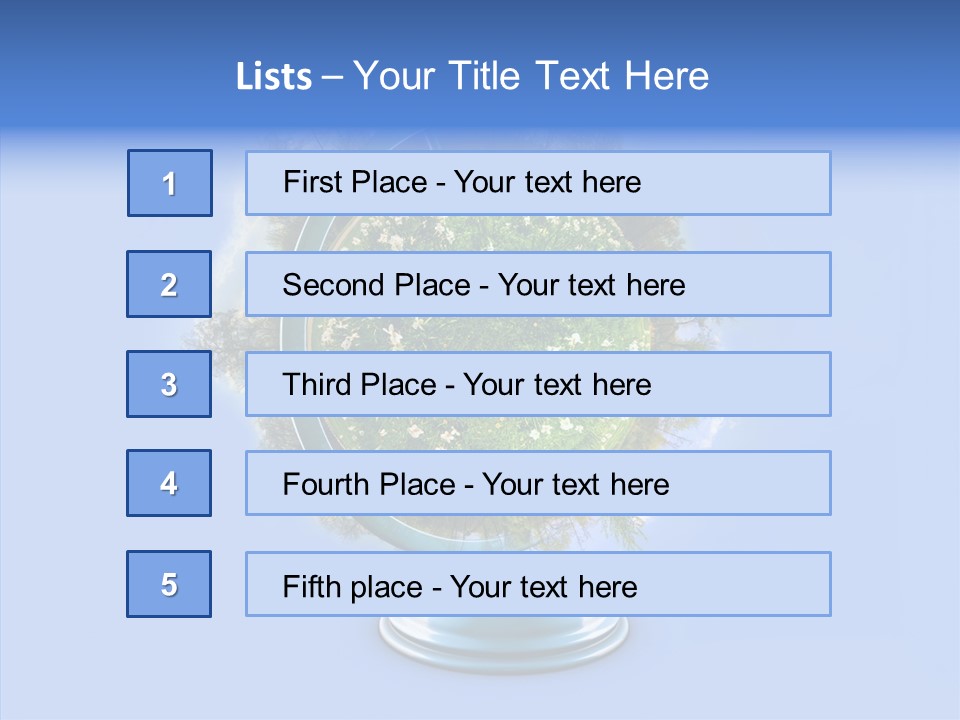 Environmental Landscape World PowerPoint Template