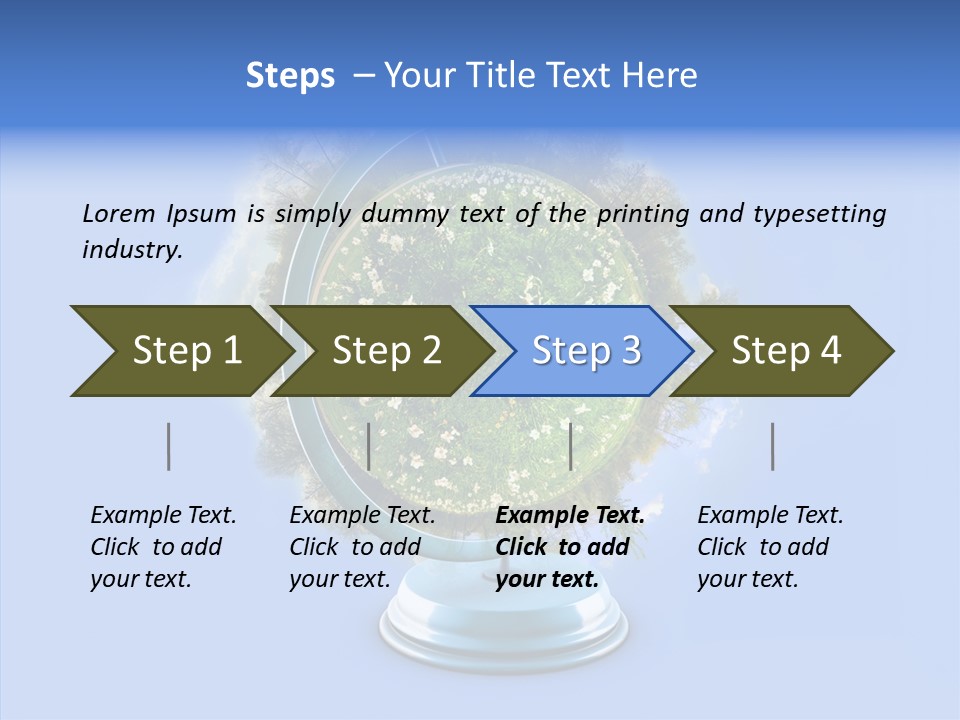 Environmental Landscape World PowerPoint Template