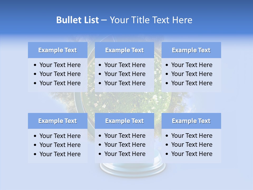 Environmental Landscape World PowerPoint Template