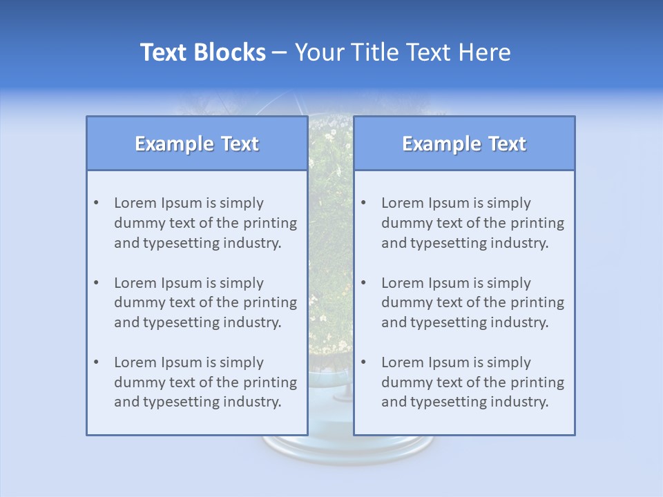 Environmental Landscape World PowerPoint Template