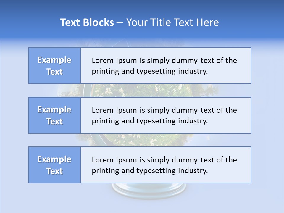 Environmental Landscape World PowerPoint Template