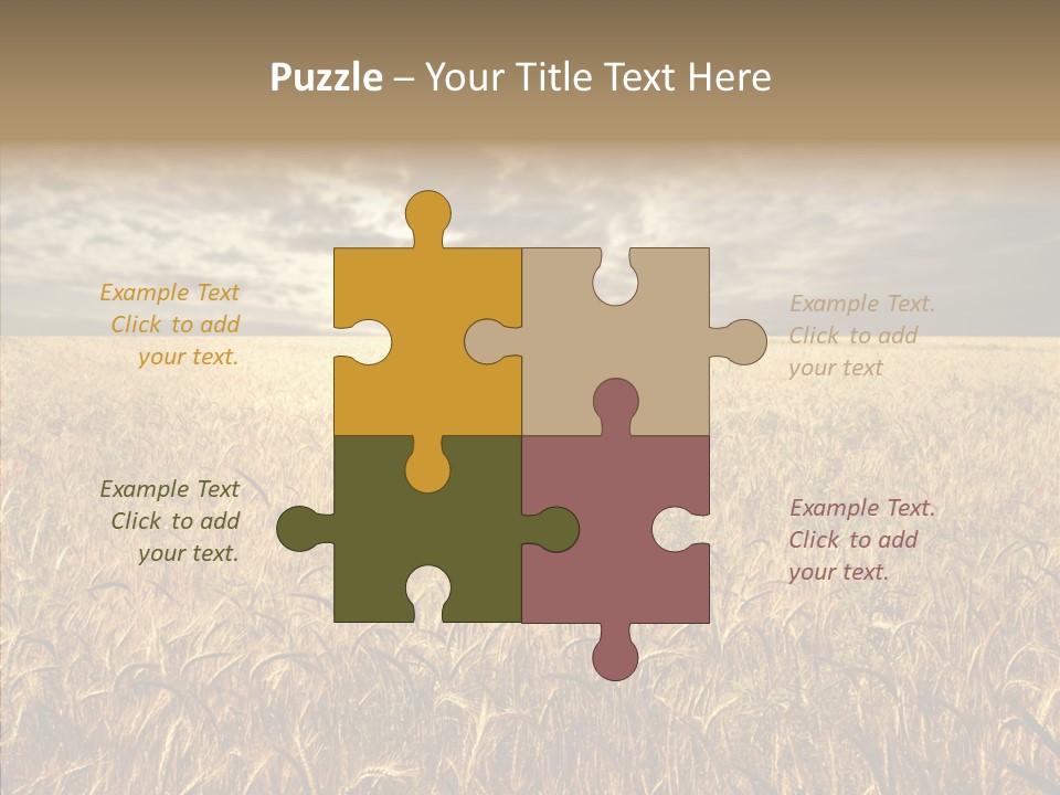 Cloudy Field Wind PowerPoint Template