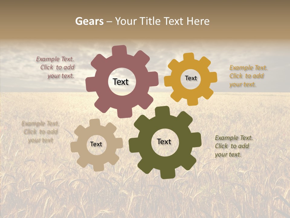 Cloudy Field Wind PowerPoint Template