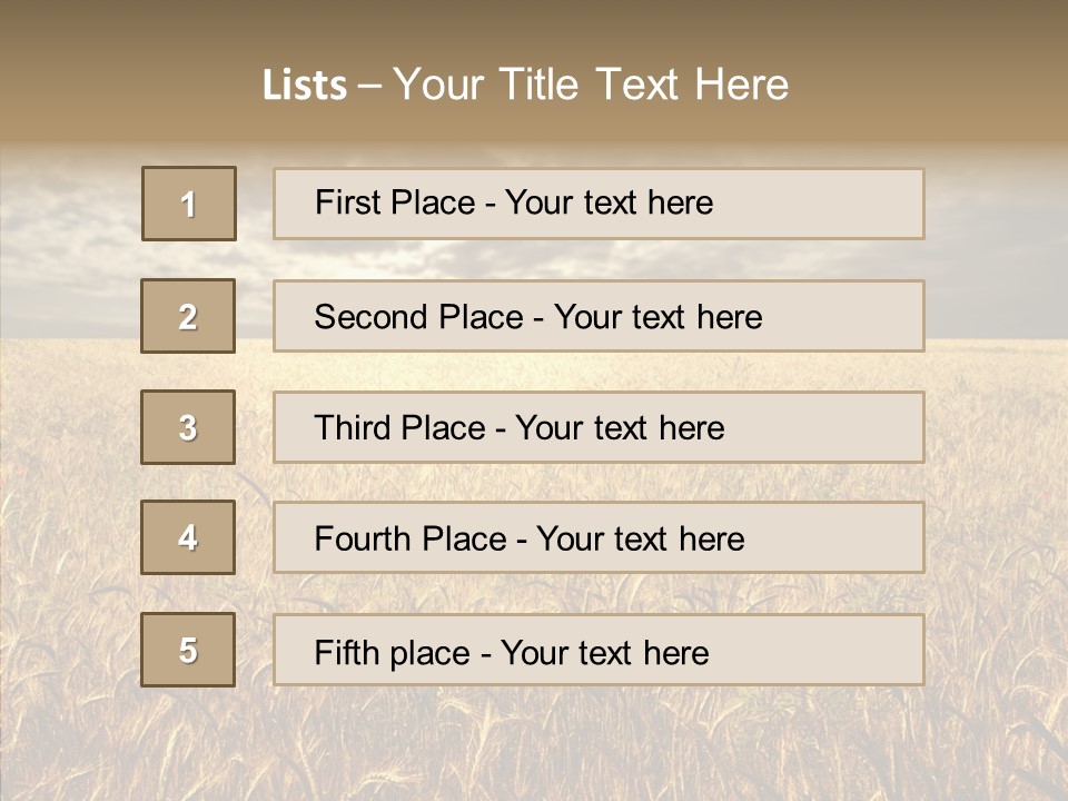 Cloudy Field Wind PowerPoint Template