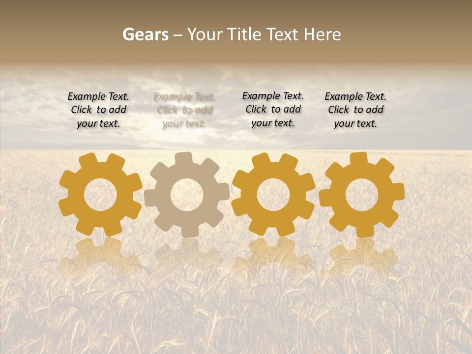 Cloudy Field Wind PowerPoint Template