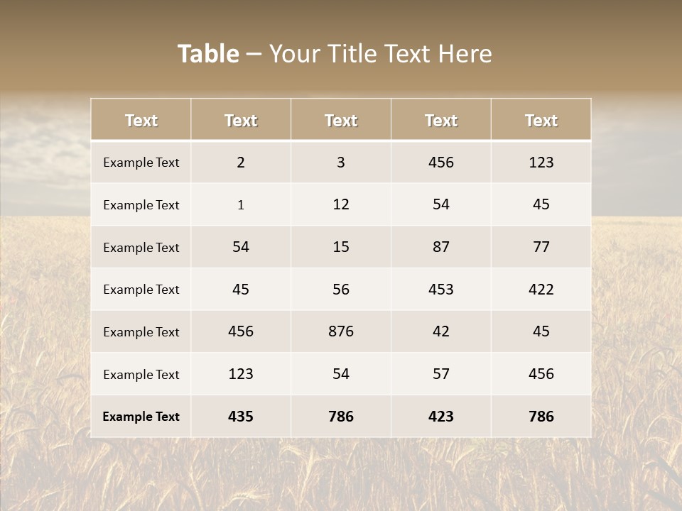 Cloudy Field Wind PowerPoint Template