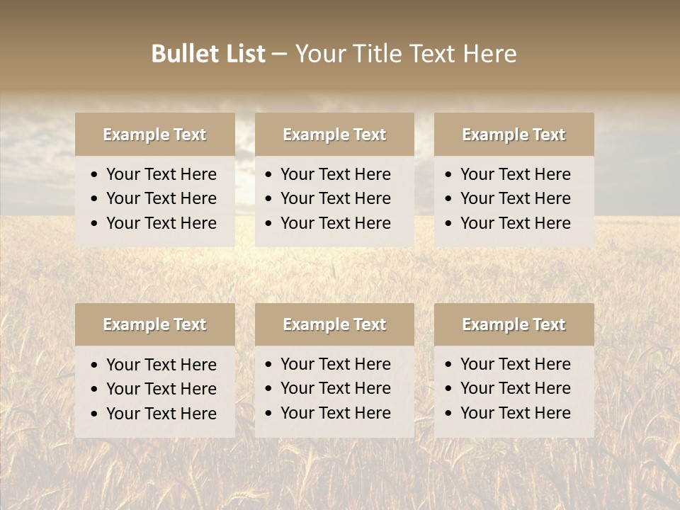 Cloudy Field Wind PowerPoint Template