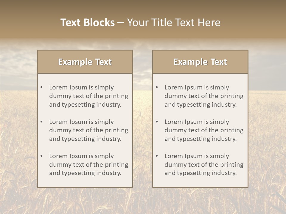Cloudy Field Wind PowerPoint Template