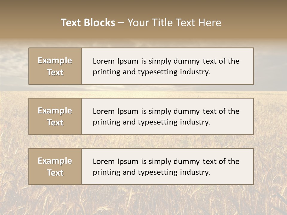 Cloudy Field Wind PowerPoint Template
