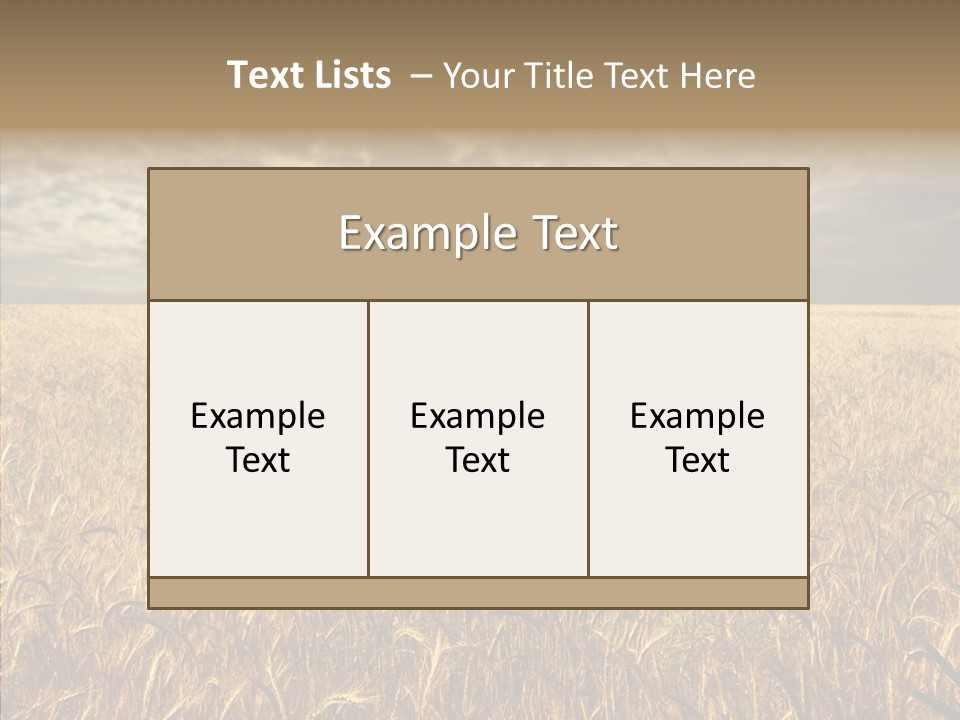 Cloudy Field Wind PowerPoint Template