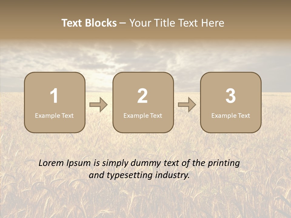 Cloudy Field Wind PowerPoint Template