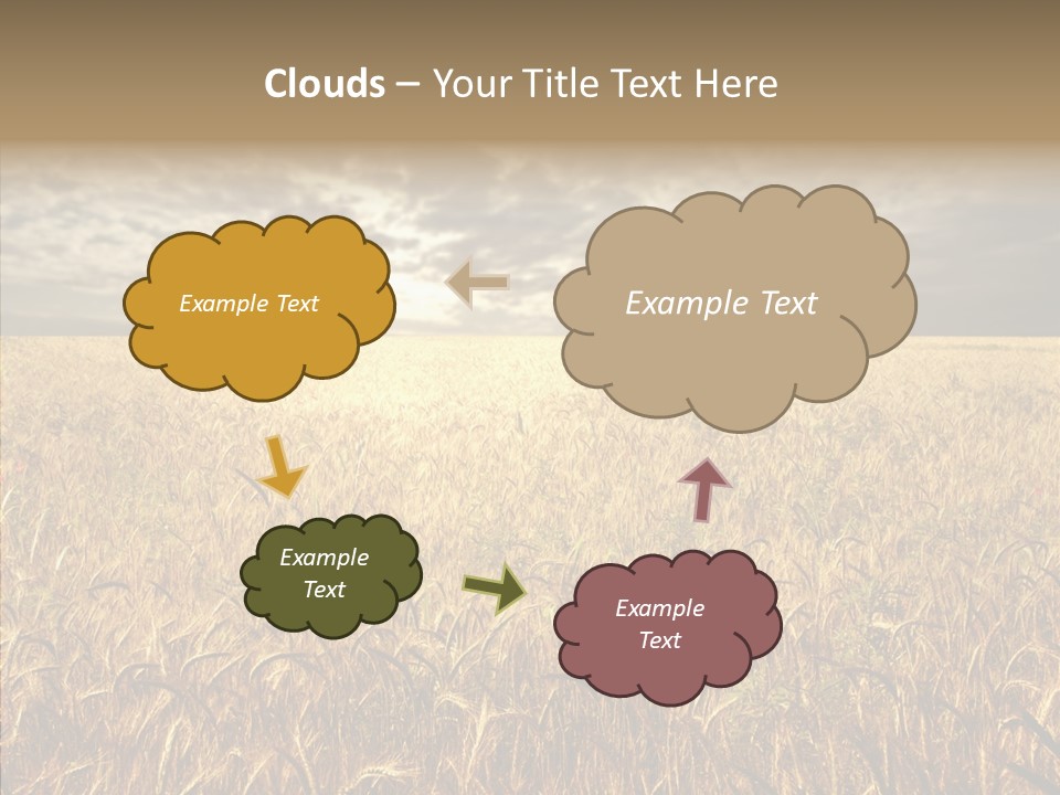 Cloudy Field Wind PowerPoint Template