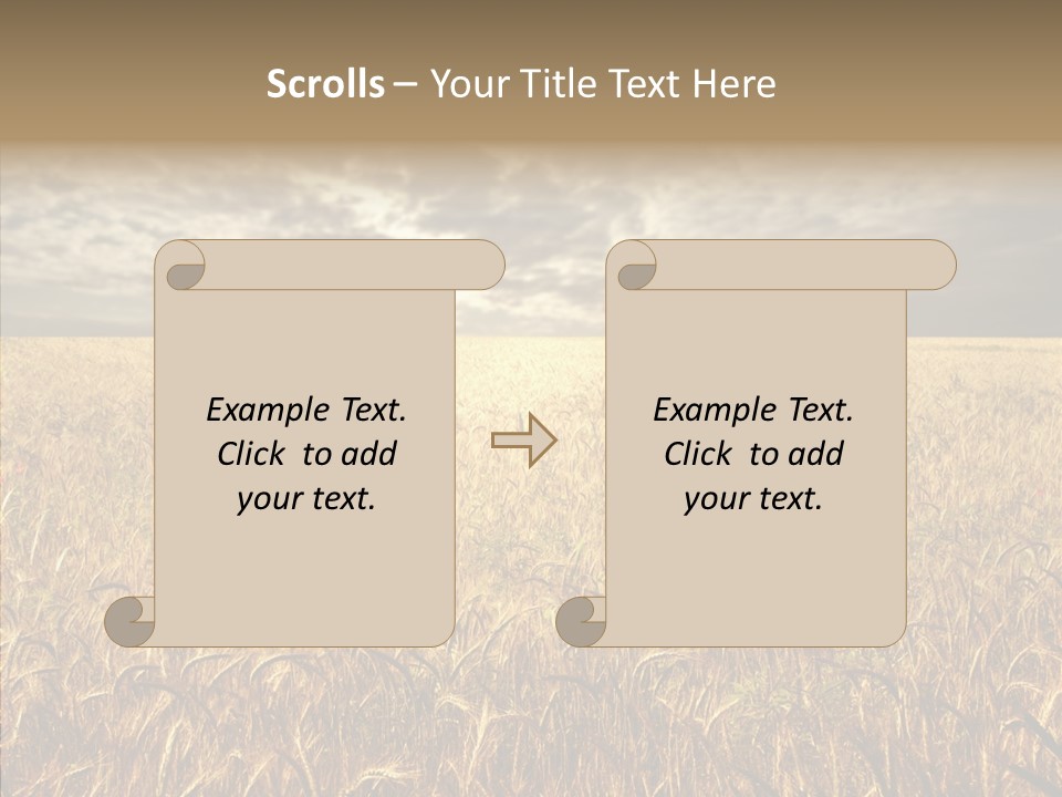Cloudy Field Wind PowerPoint Template
