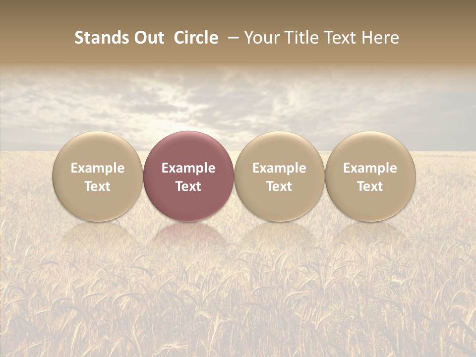 Cloudy Field Wind PowerPoint Template