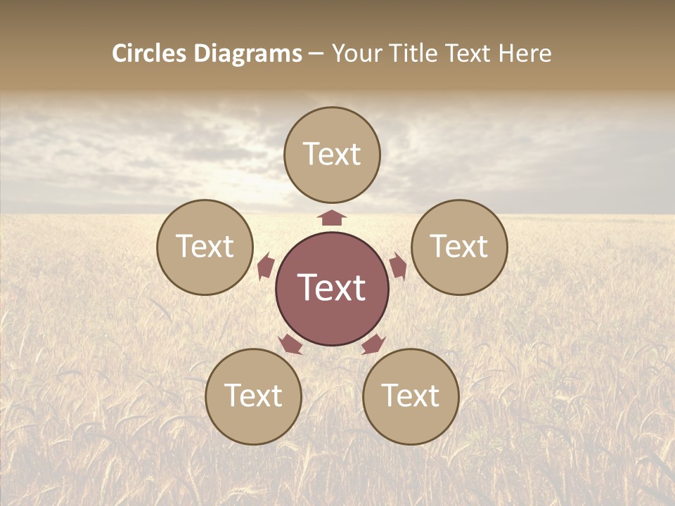 Cloudy Field Wind PowerPoint Template