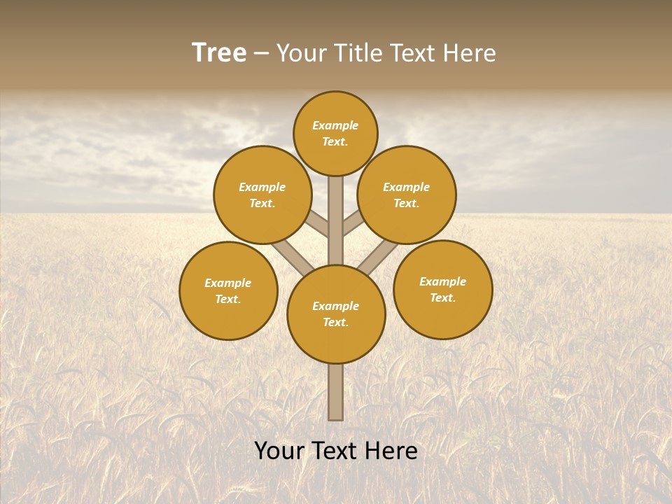 Cloudy Field Wind PowerPoint Template