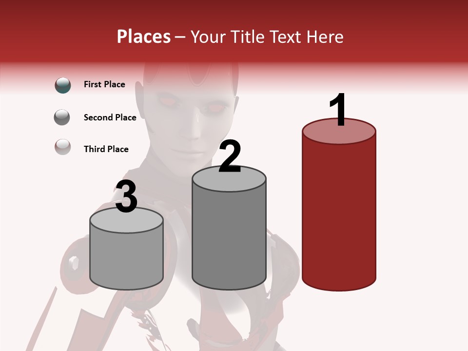 Wallpaper Metal Girl PowerPoint Template