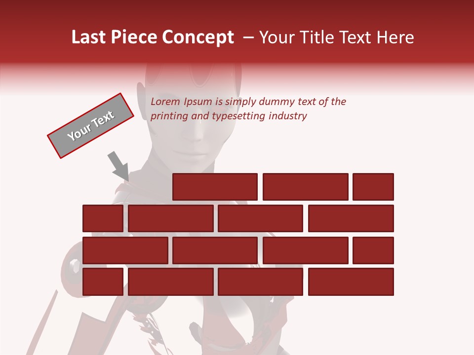 Wallpaper Metal Girl PowerPoint Template