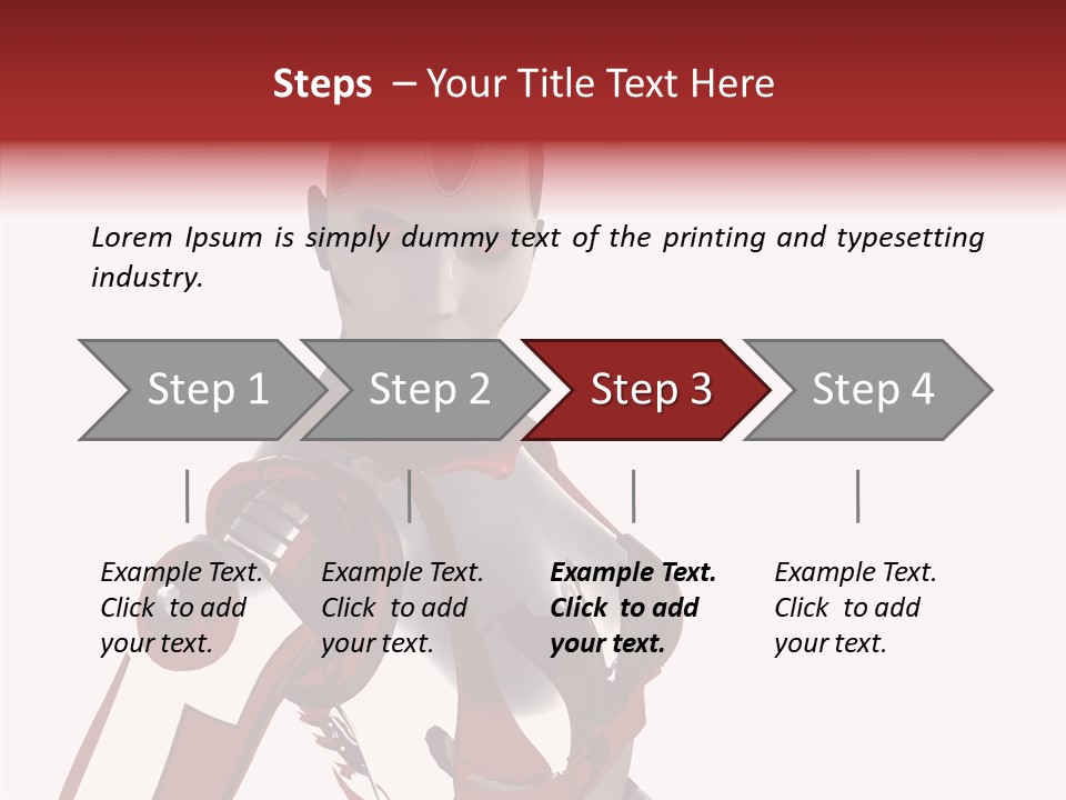 Wallpaper Metal Girl PowerPoint Template