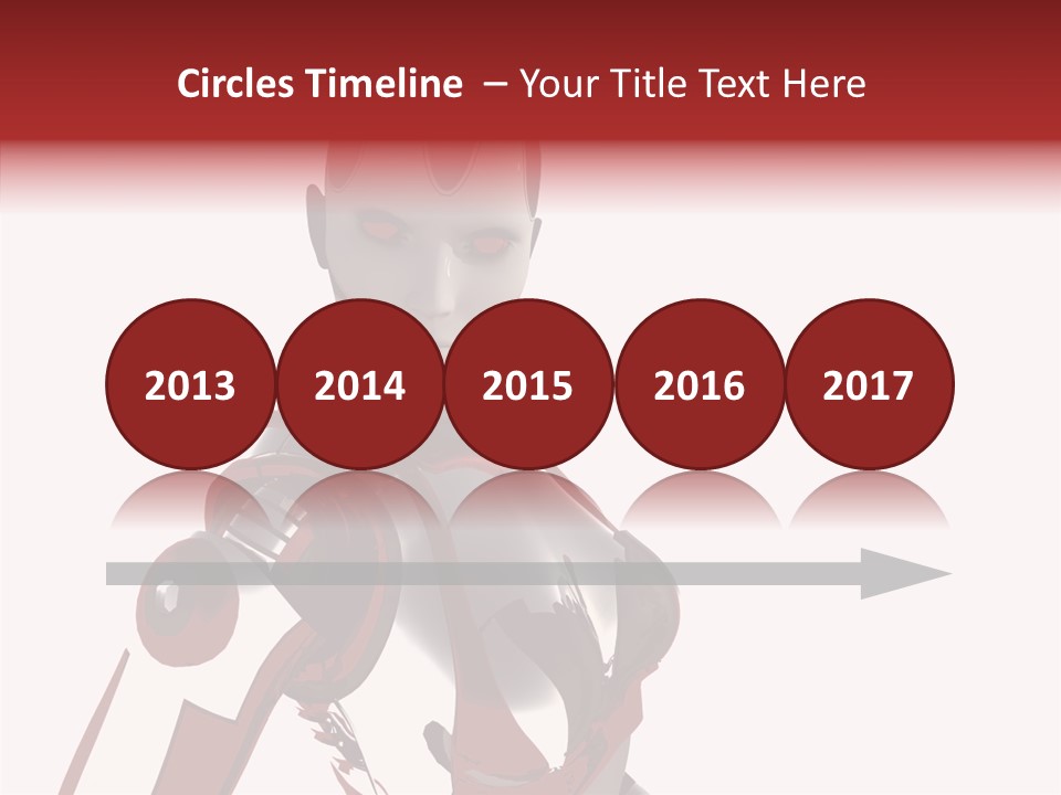 Wallpaper Metal Girl PowerPoint Template