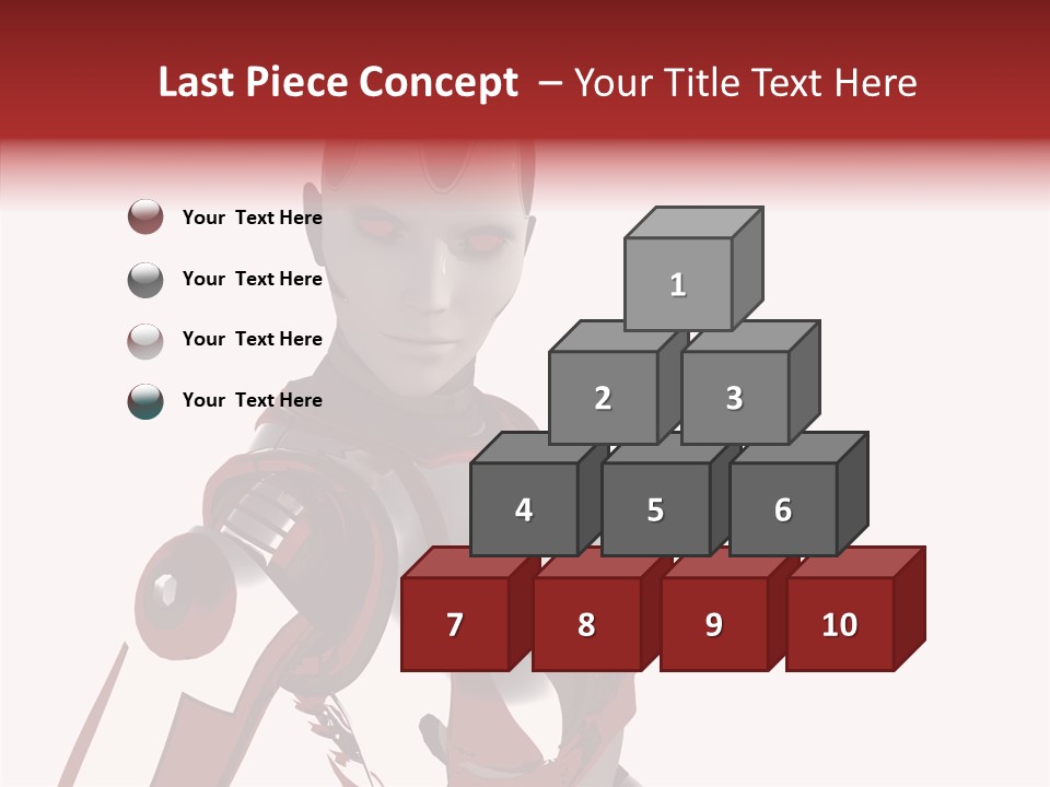 Wallpaper Metal Girl PowerPoint Template