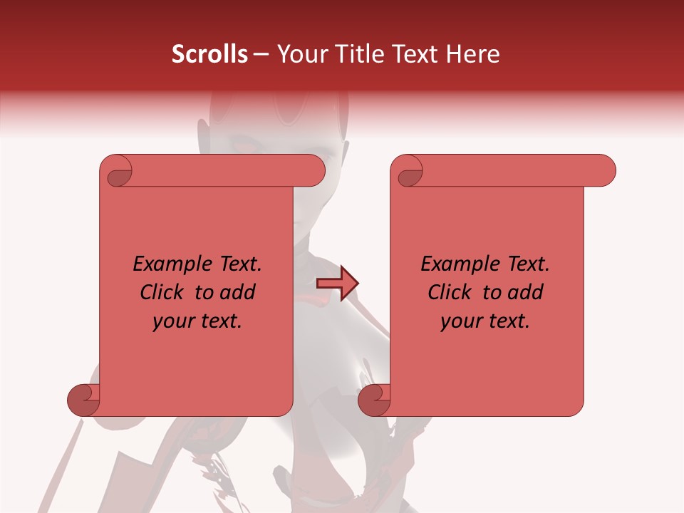 Wallpaper Metal Girl PowerPoint Template