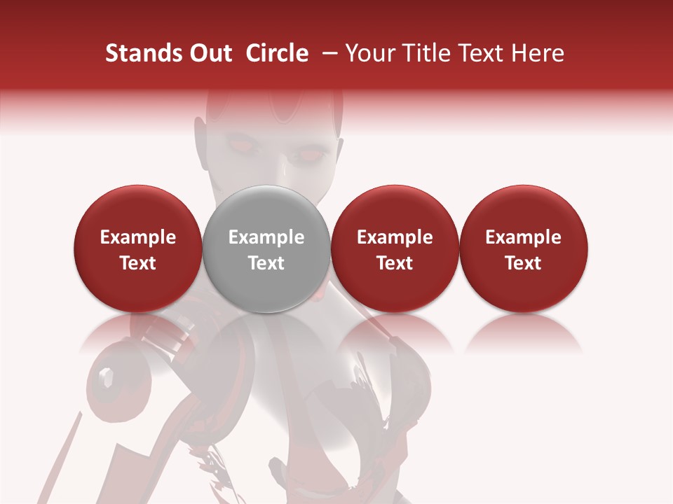 Wallpaper Metal Girl PowerPoint Template