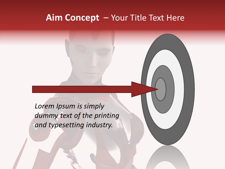 Wallpaper Metal Girl PowerPoint Template