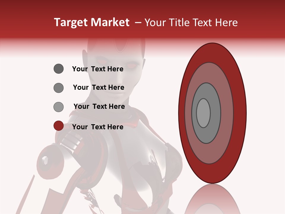 Wallpaper Metal Girl PowerPoint Template