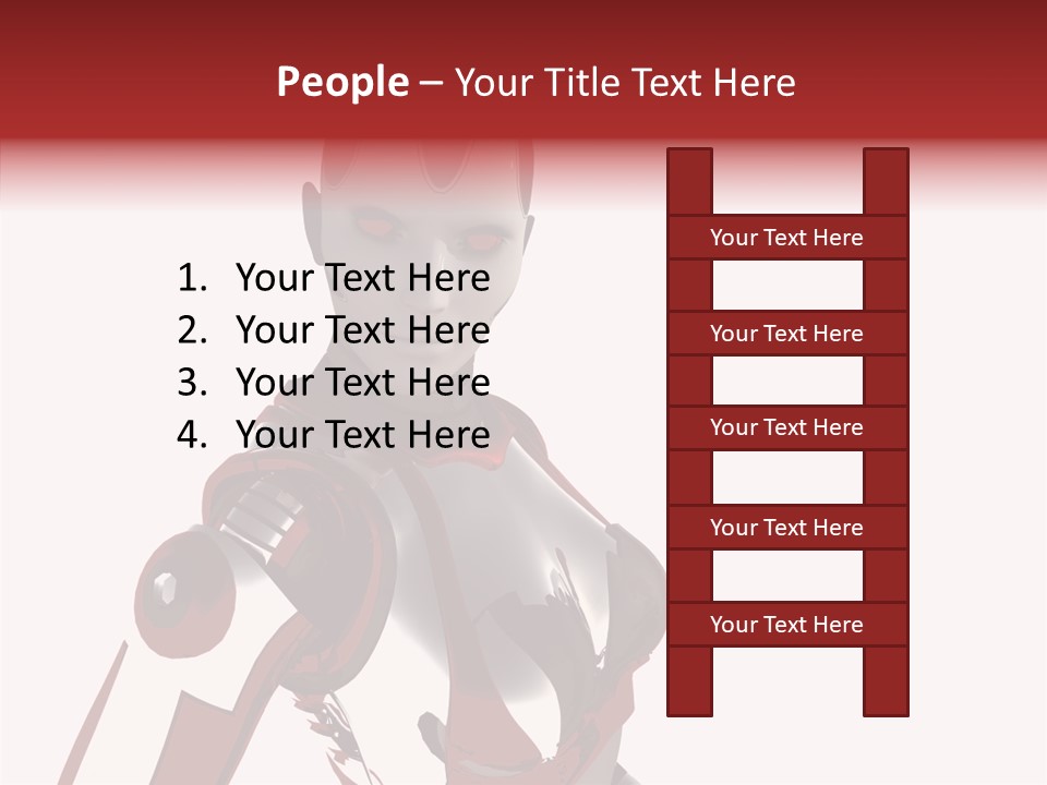 Wallpaper Metal Girl PowerPoint Template