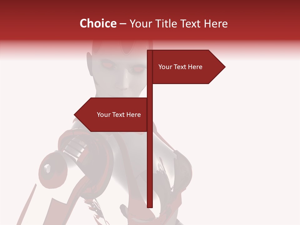 Wallpaper Metal Girl PowerPoint Template