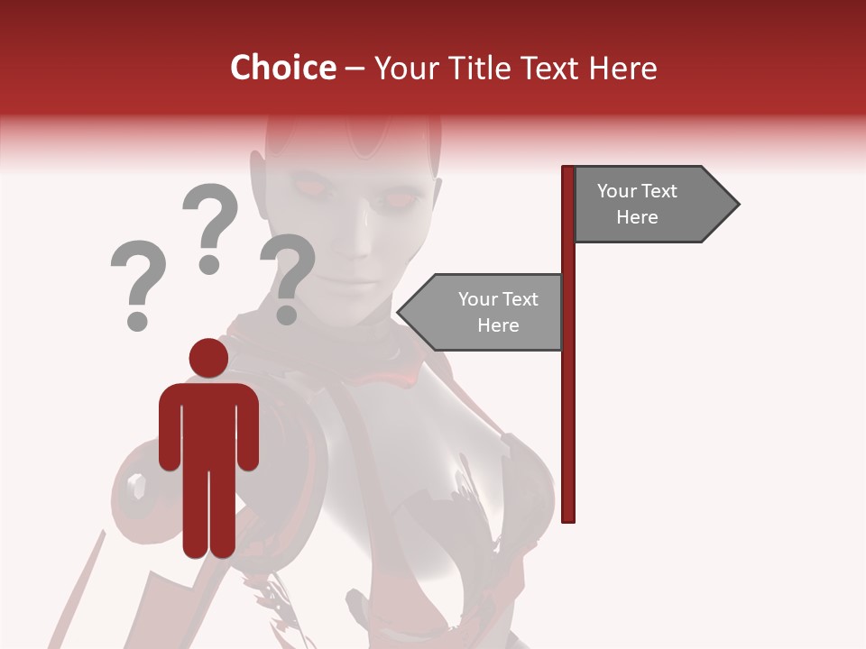 Wallpaper Metal Girl PowerPoint Template