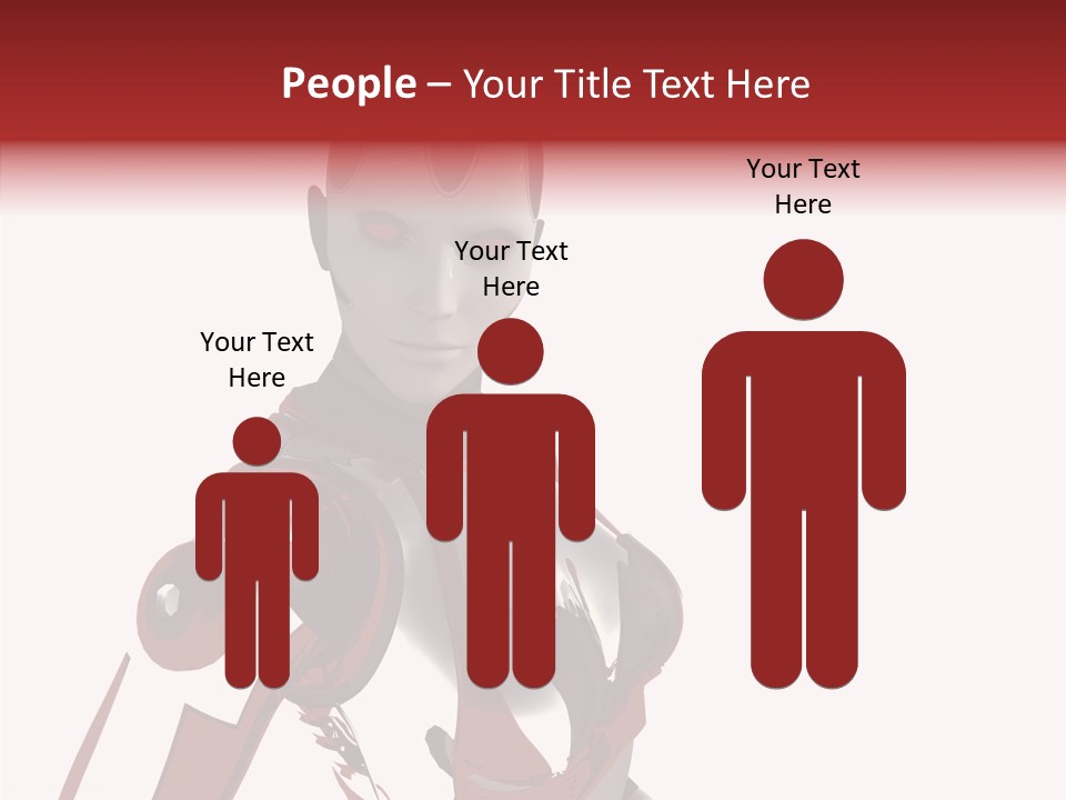 Wallpaper Metal Girl PowerPoint Template