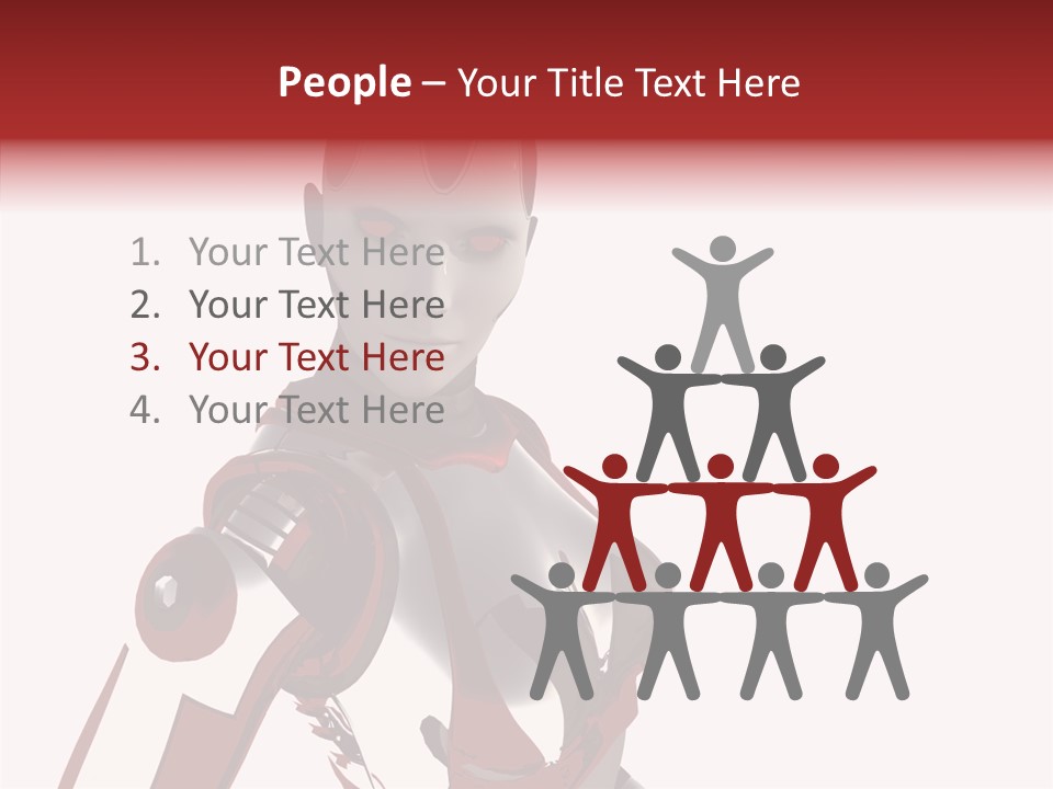 Wallpaper Metal Girl PowerPoint Template