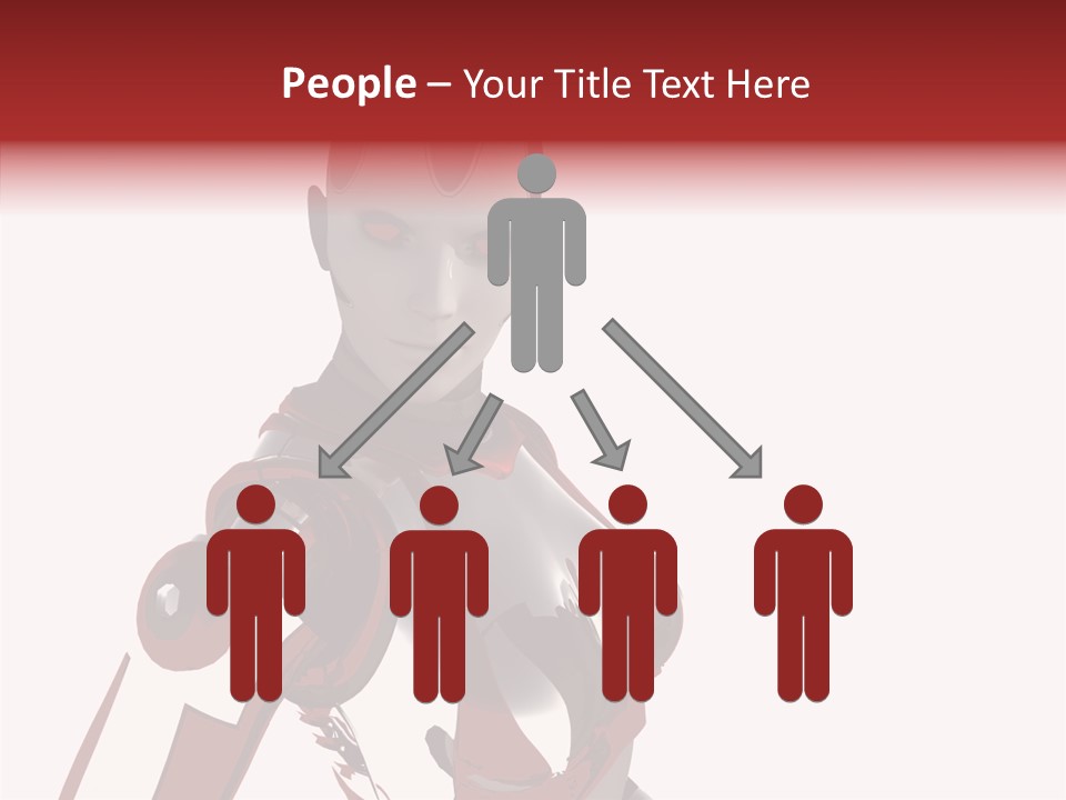 Wallpaper Metal Girl PowerPoint Template